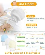Newborn Baby Mittens Anti Scratch Baby Mittens No Scratch Mittens Baby Gloves for 0-6 Months Boys Girls(6 Pairs) - Image 6